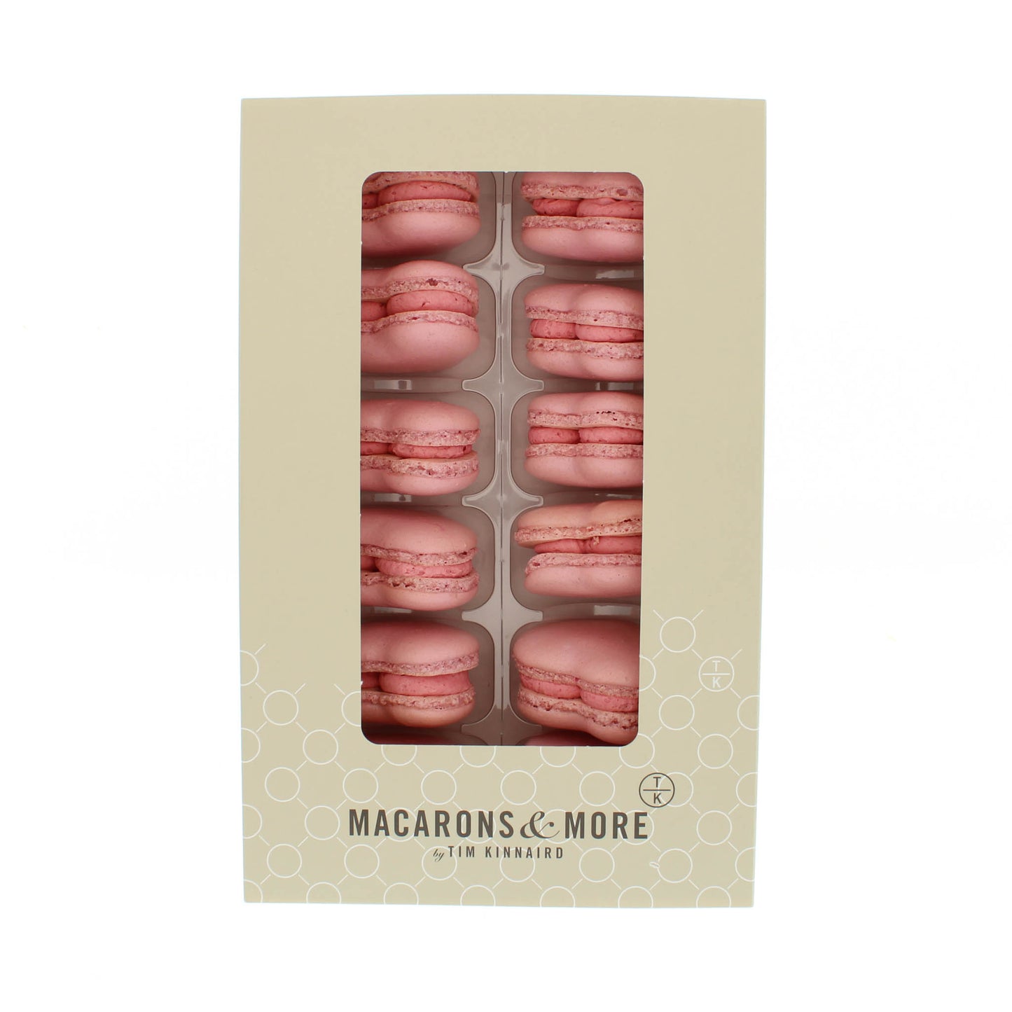 Heart Shaped Raspberry Macarons - Box of 12