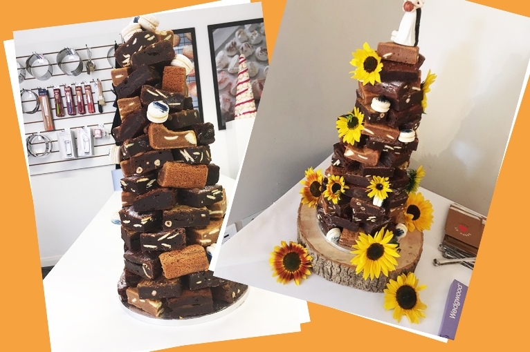 Special Commission: Brownie Wedding Cake