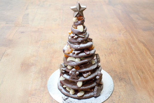 Chocolate mendiant Christmas Tree
