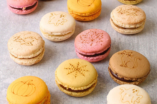 Halloween Engraved Macarons