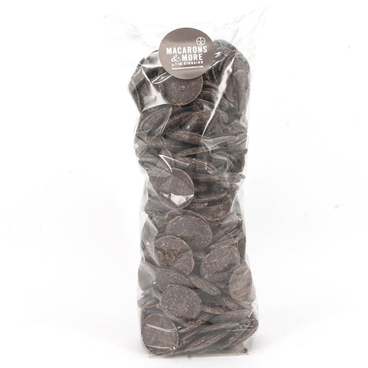Bag of Belgian Dark Chocolate buttons.