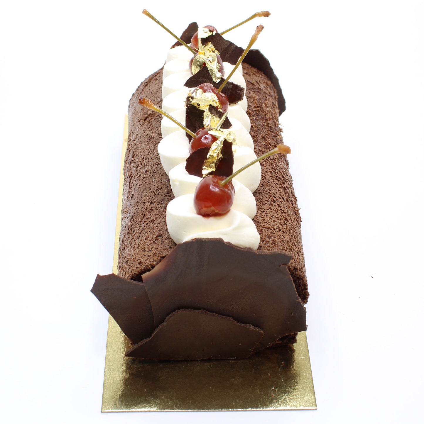 Chocolate & Cherry Bûche Cake