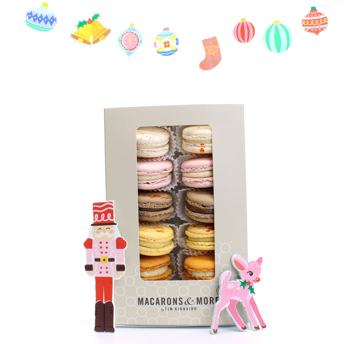 Christmas Macaron Selection - Box of 12