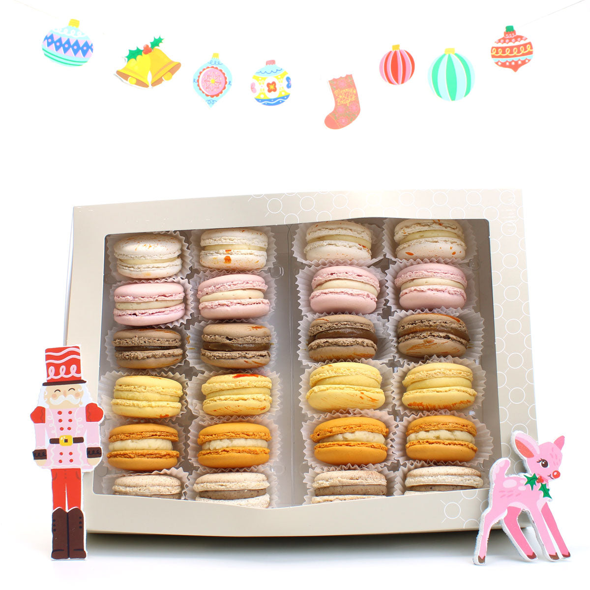 Christmas Macaron Selection - Box of 24