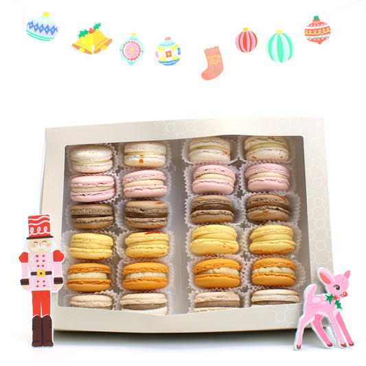 Christmas Macaron Selection - Box of 24