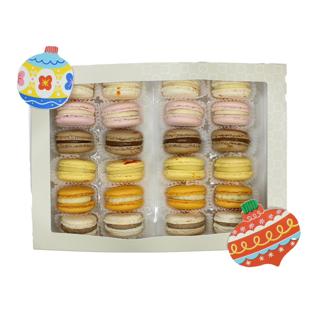 Christmas Macaron Selection - Box of 24