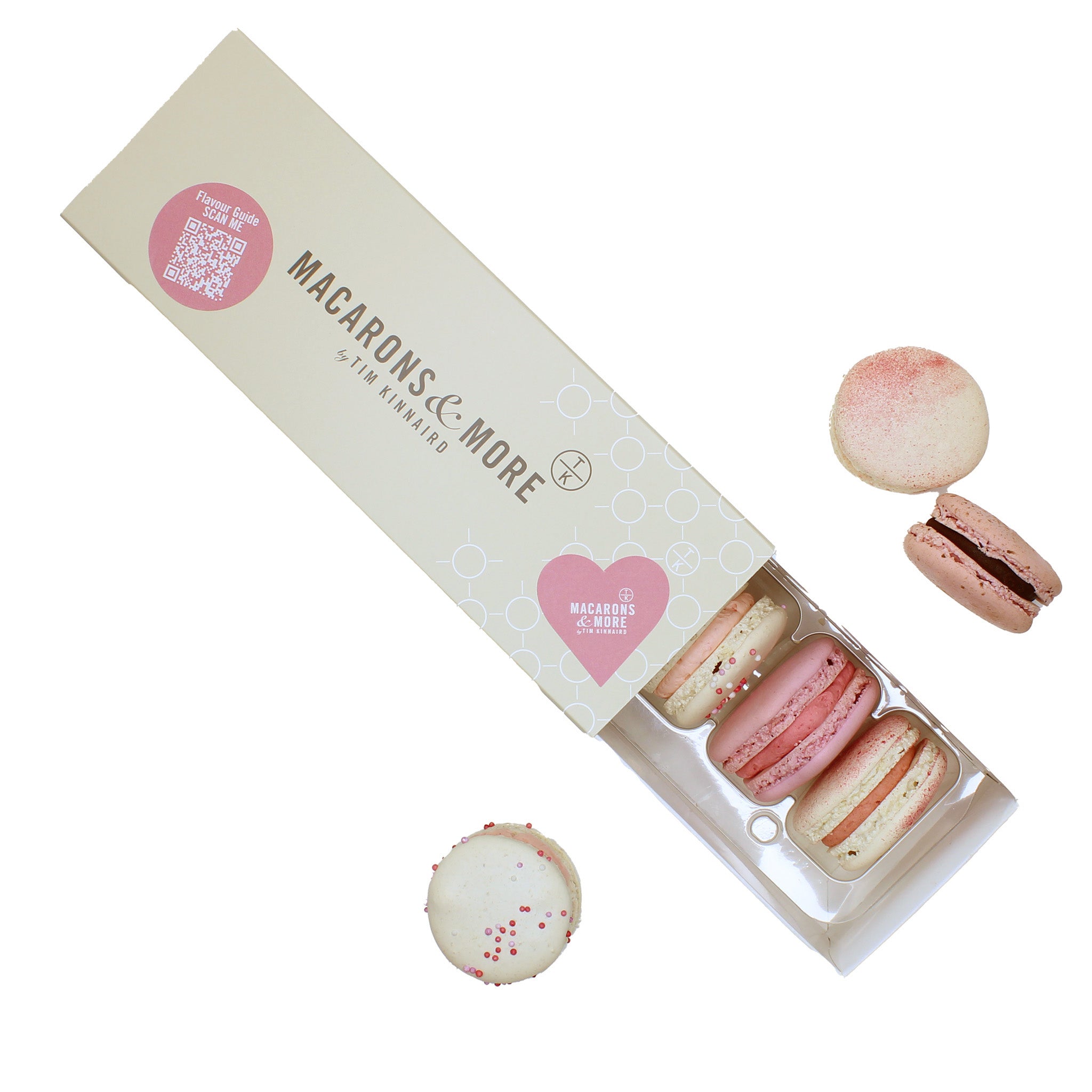 Valentine's Macaron Selection - Box of 6 | Macarons & More