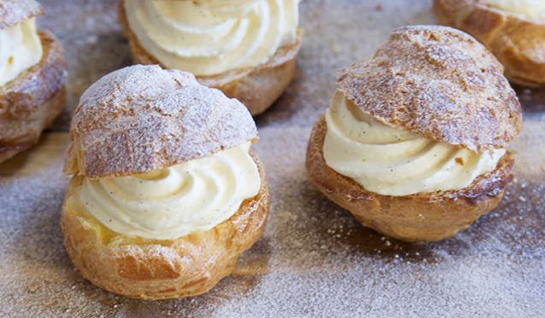 Selection of choux buns