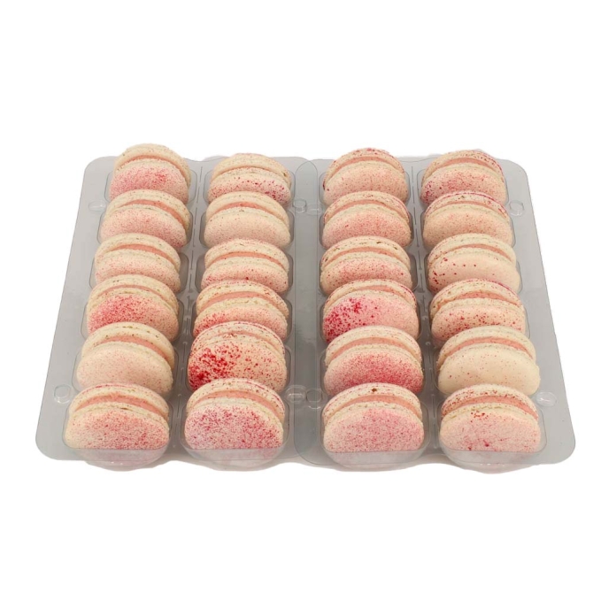 Strawberries & Cream Flavoured Macarons Selection